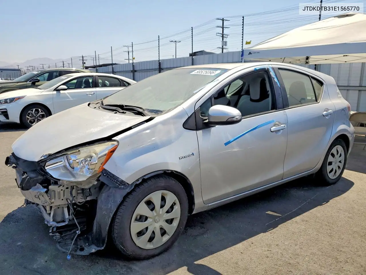 2014 Toyota Prius C One VIN: JTDKDTB31E1565770 Lot: 58525096