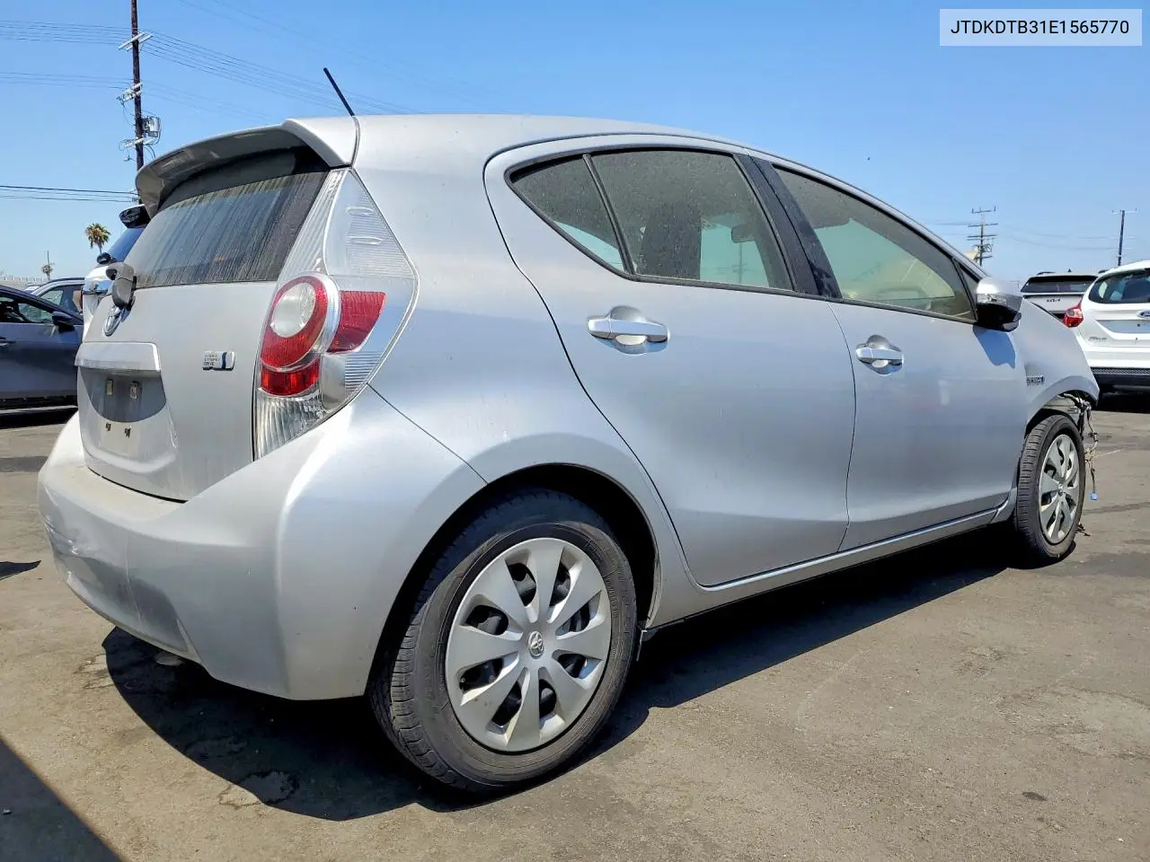 2014 Toyota Prius C One VIN: JTDKDTB31E1565770 Lot: 58525096