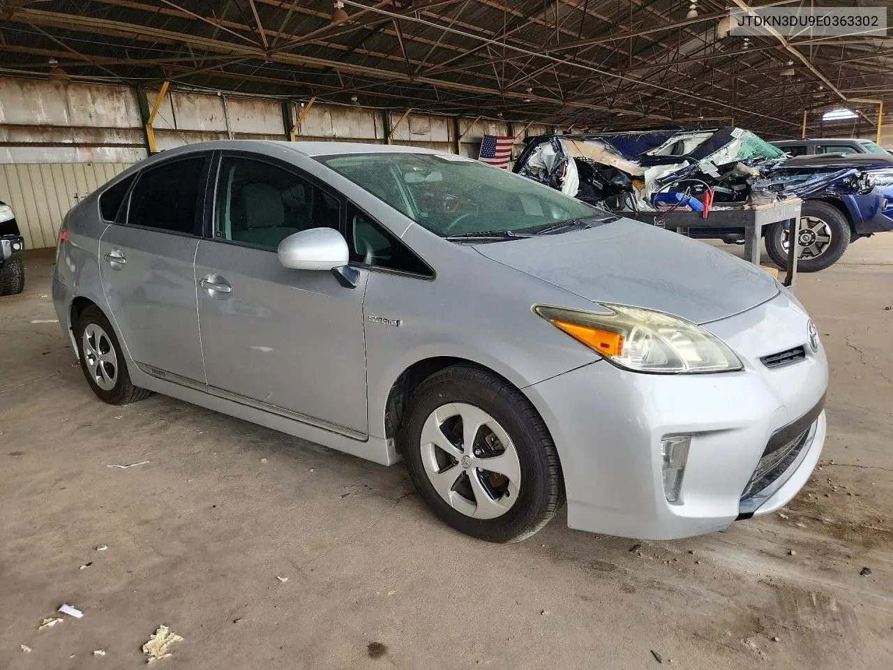 2014 Toyota Prius Three VIN: JTDKN3DU9E0363302 Lot: 58635896