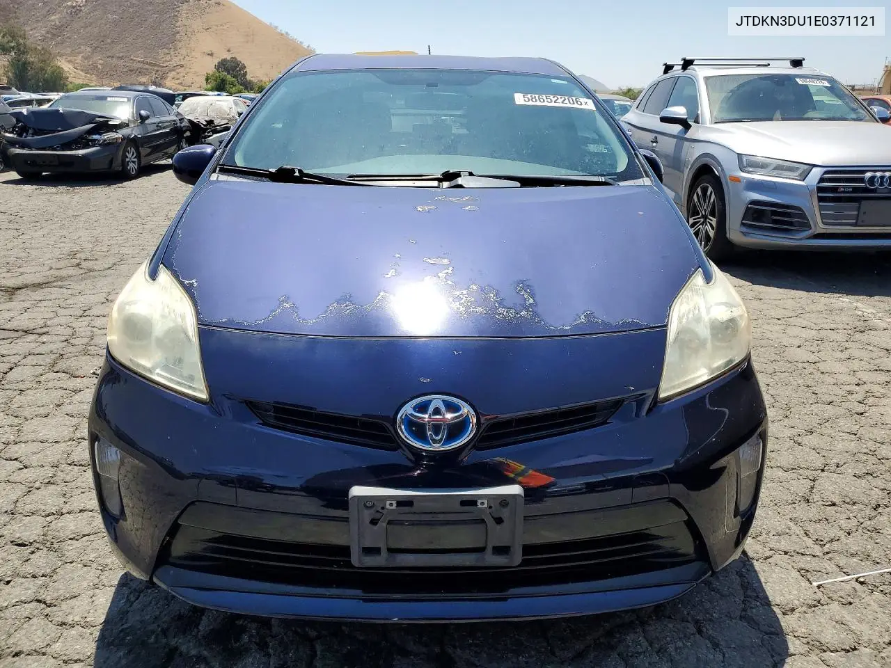 2014 Toyota Prius Two VIN: JTDKN3DU1E0371121 Lot: 58652206
