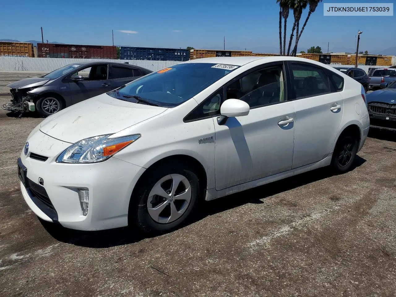 2014 Toyota Prius Three VIN: JTDKN3DU6E1753039 Lot: 58735236