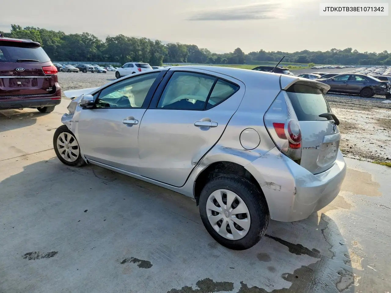 2014 Toyota Prius C Two VIN: JTDKDTB38E1071342 Lot: 58933116