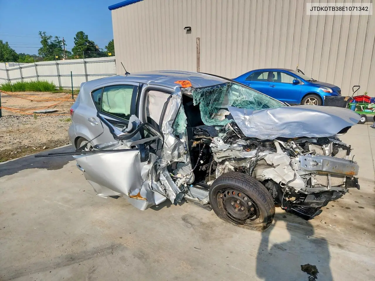 2014 Toyota Prius C Two VIN: JTDKDTB38E1071342 Lot: 58933116