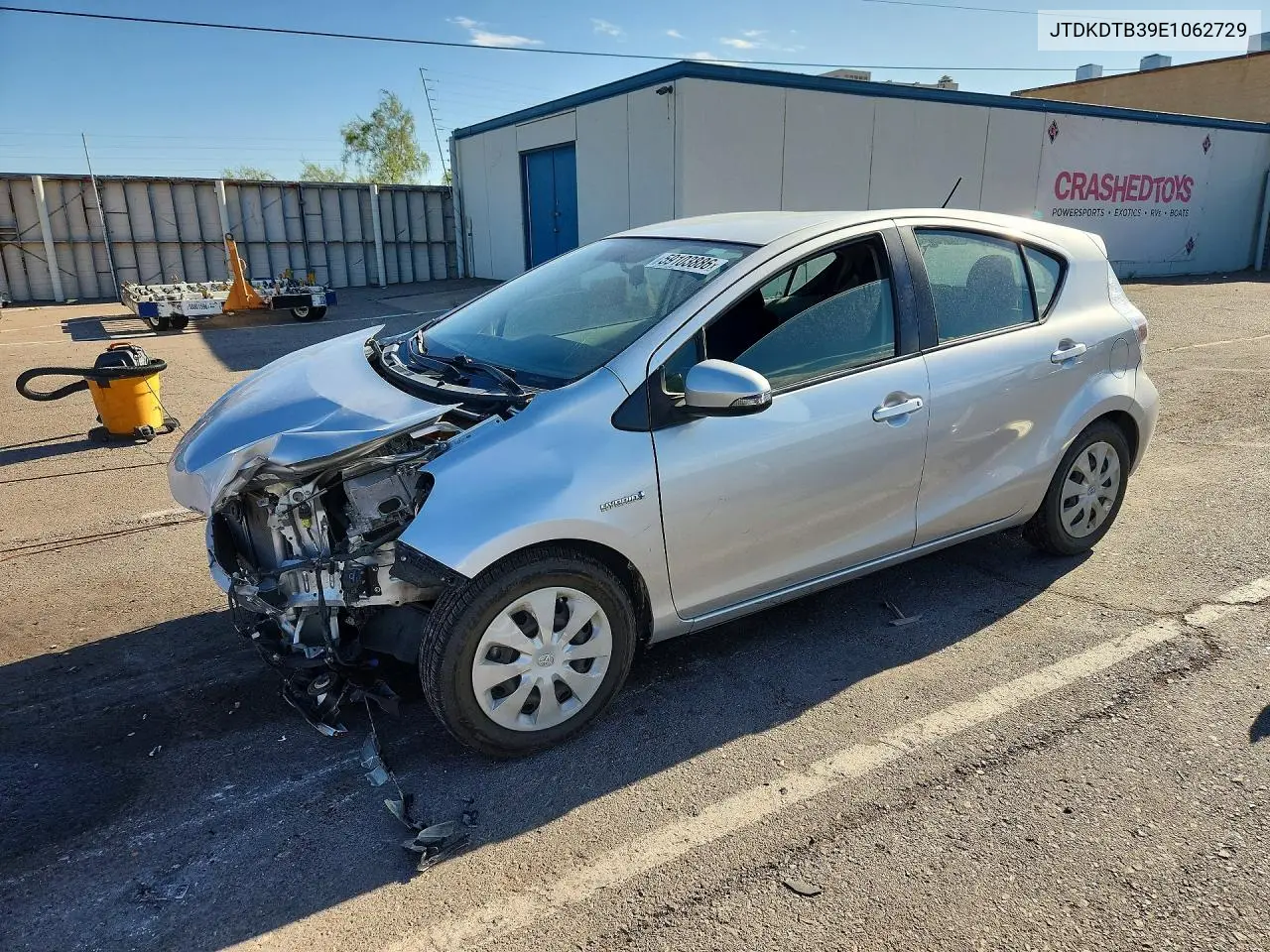 2014 Toyota Prius C Two VIN: JTDKDTB39E1062729 Lot: 59103886