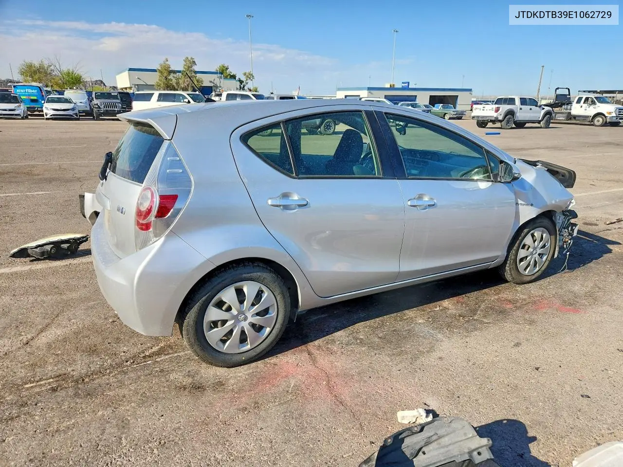 2014 Toyota Prius C Two VIN: JTDKDTB39E1062729 Lot: 59103886