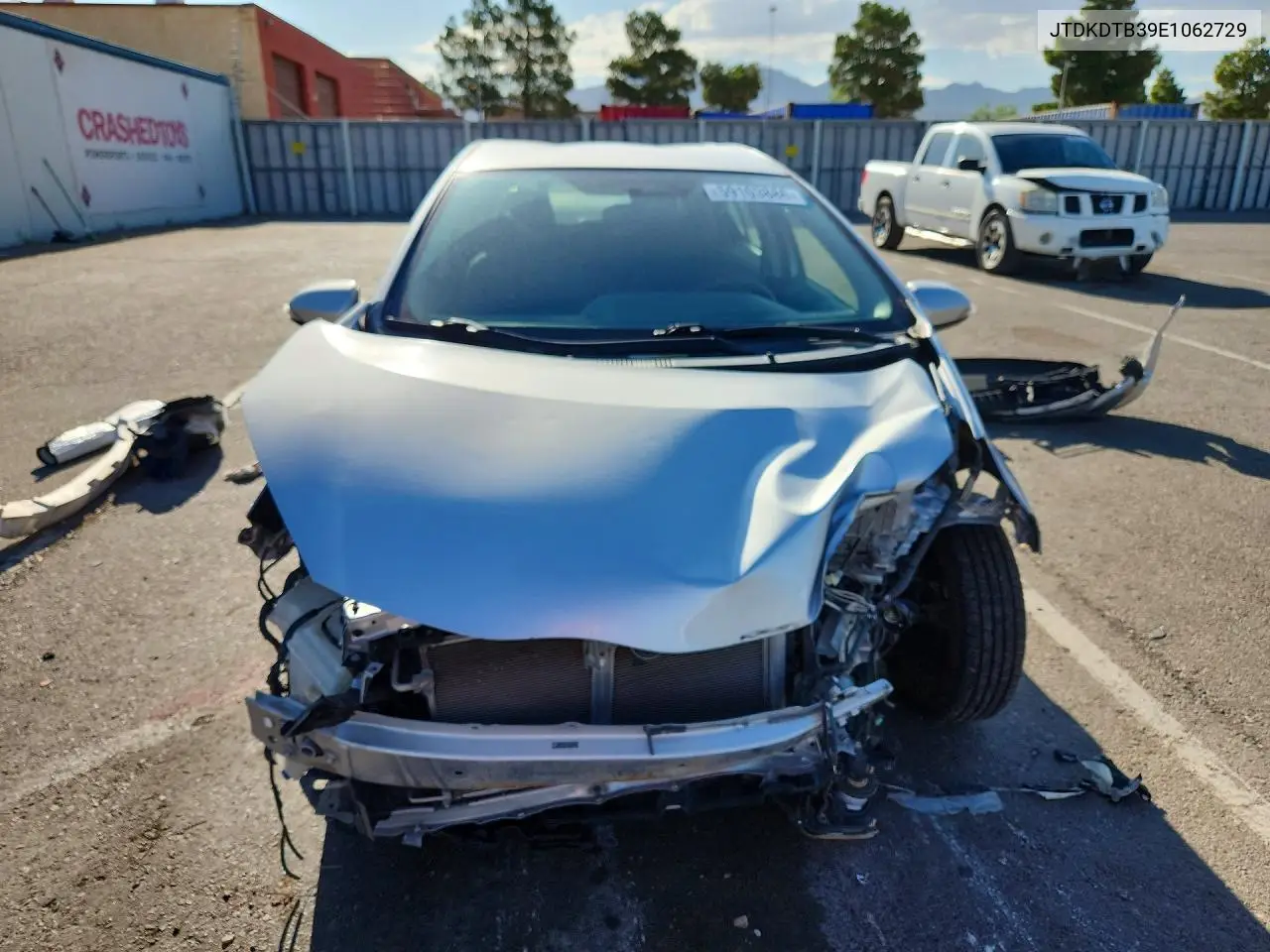 2014 Toyota Prius C Two VIN: JTDKDTB39E1062729 Lot: 59103886