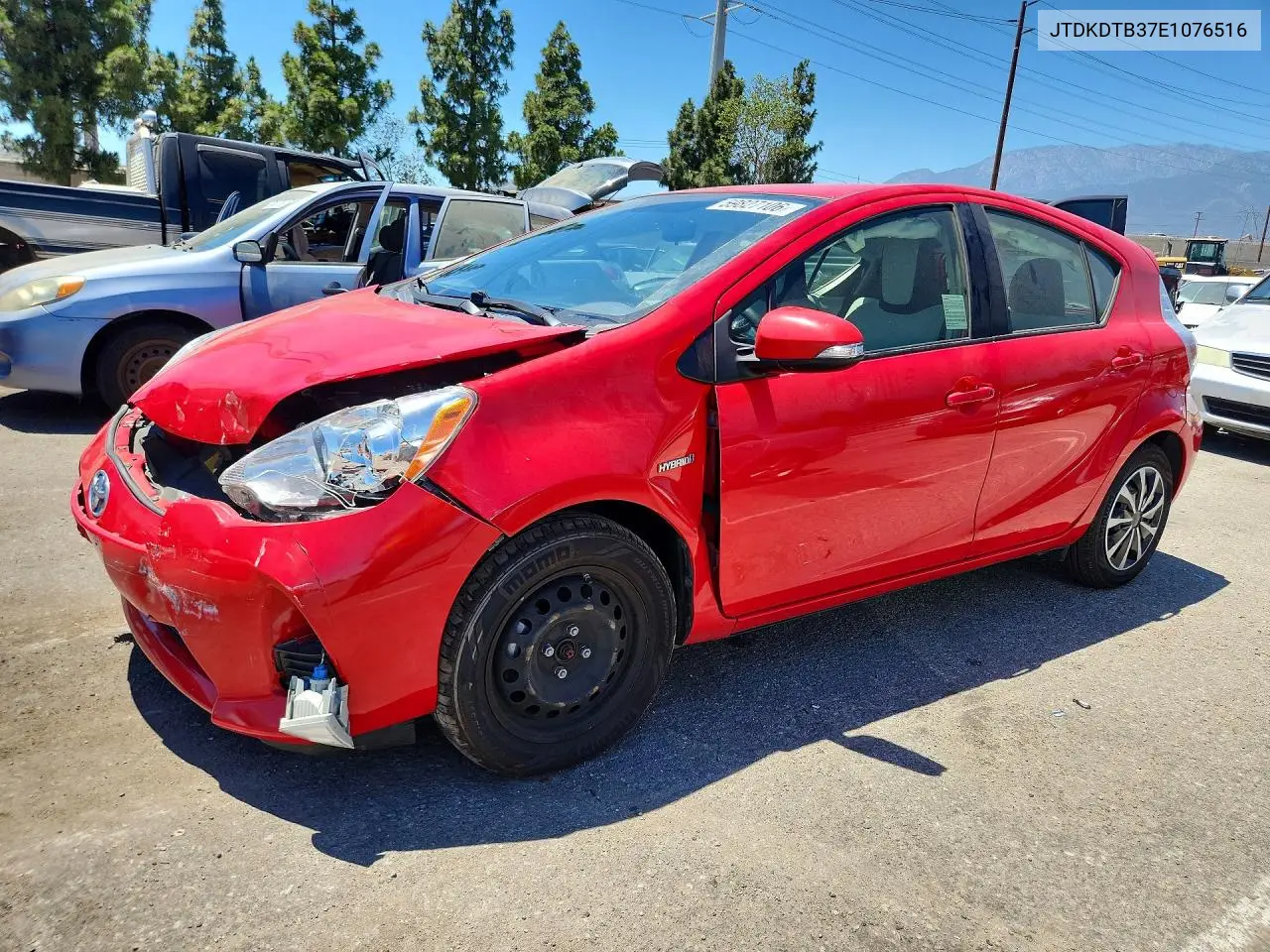2014 Toyota Prius C One VIN: JTDKDTB37E1076516 Lot: 59827106