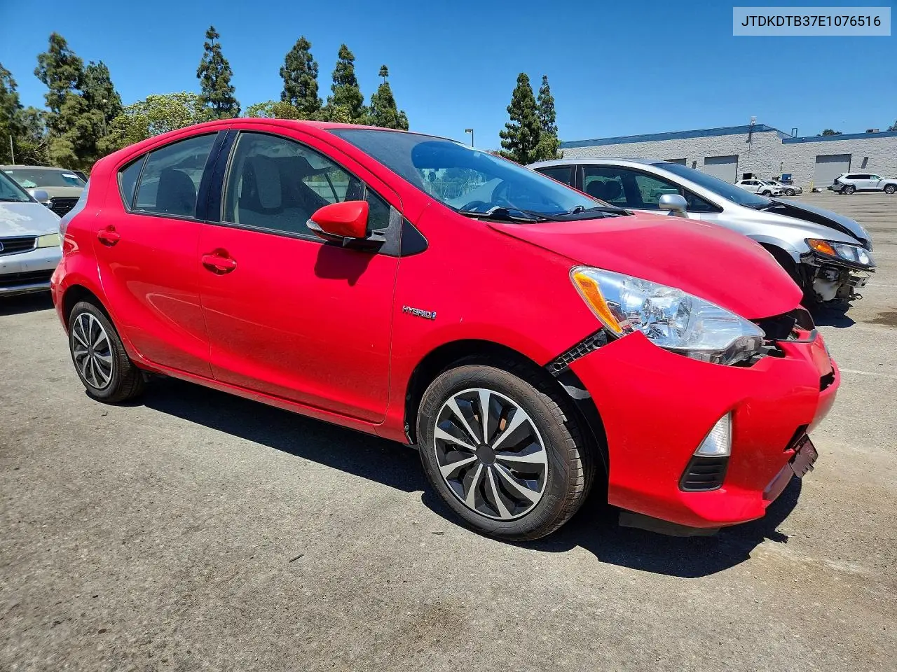 2014 Toyota Prius C One VIN: JTDKDTB37E1076516 Lot: 59827106