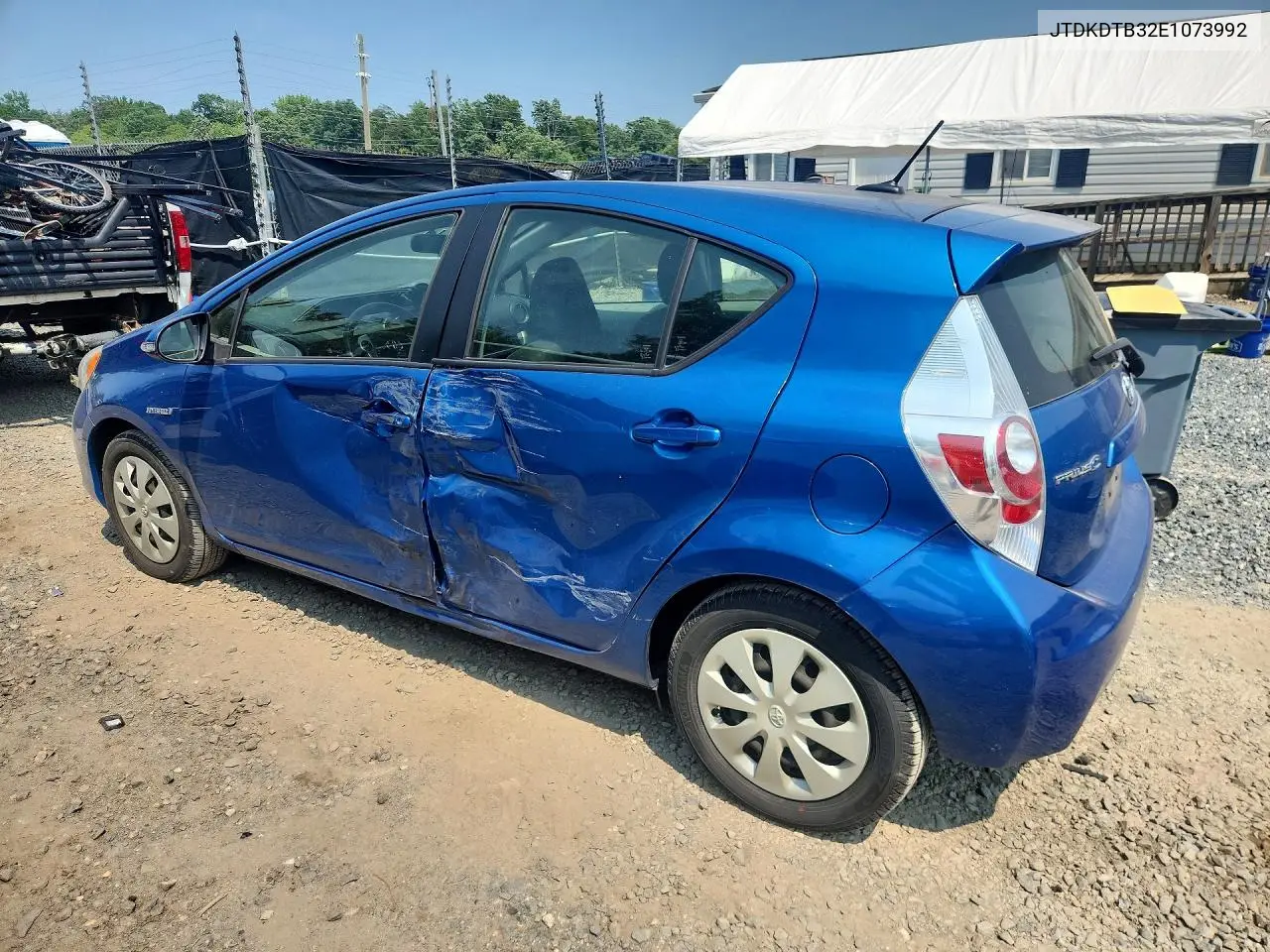 2014 Toyota Prius C Three VIN: JTDKDTB32E1073992 Lot: 61051186