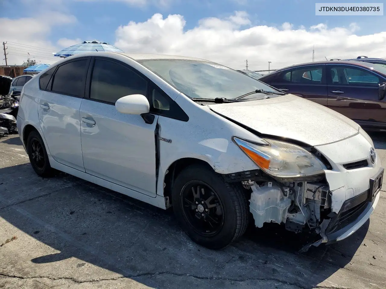 2014 Toyota Prius Two VIN: JTDKN3DU4E0380735 Lot: 61636936