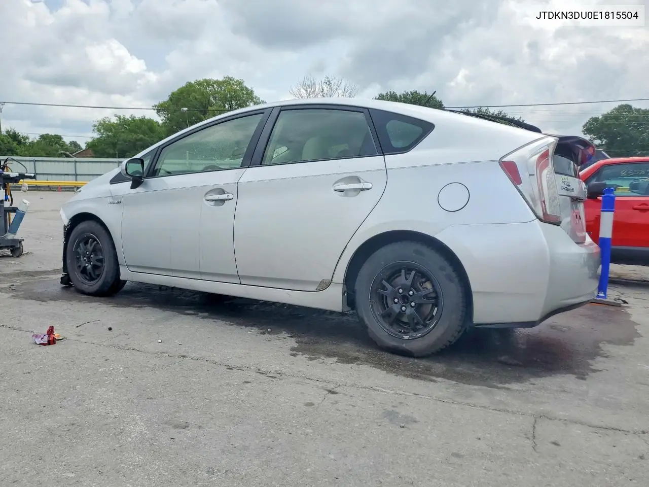 2014 Toyota Prius Two VIN: JTDKN3DU0E1815504 Lot: 62339256