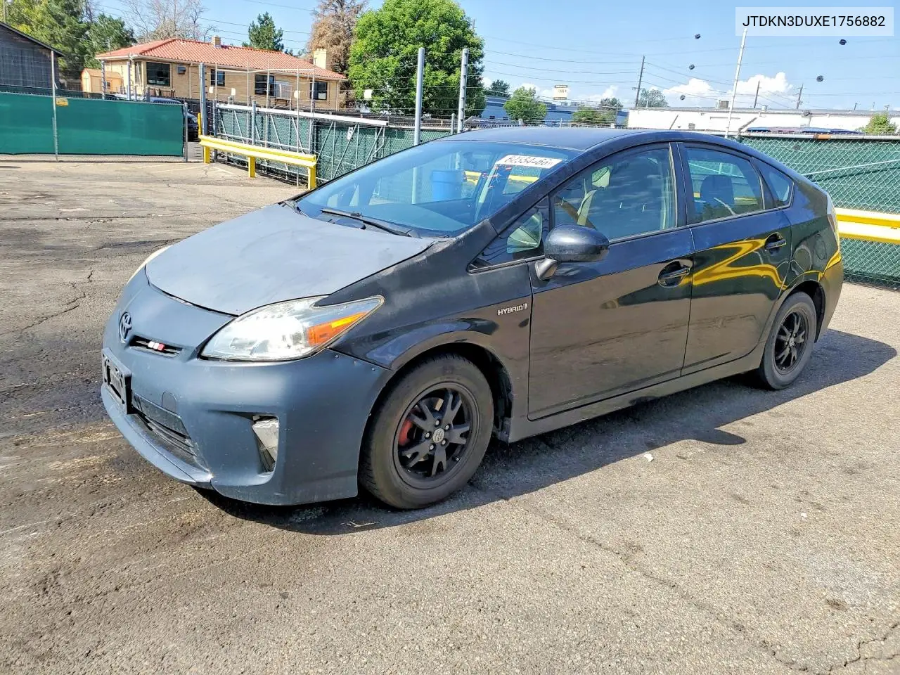 2014 Toyota Prius Two VIN: JTDKN3DUXE1756882 Lot: 62354466