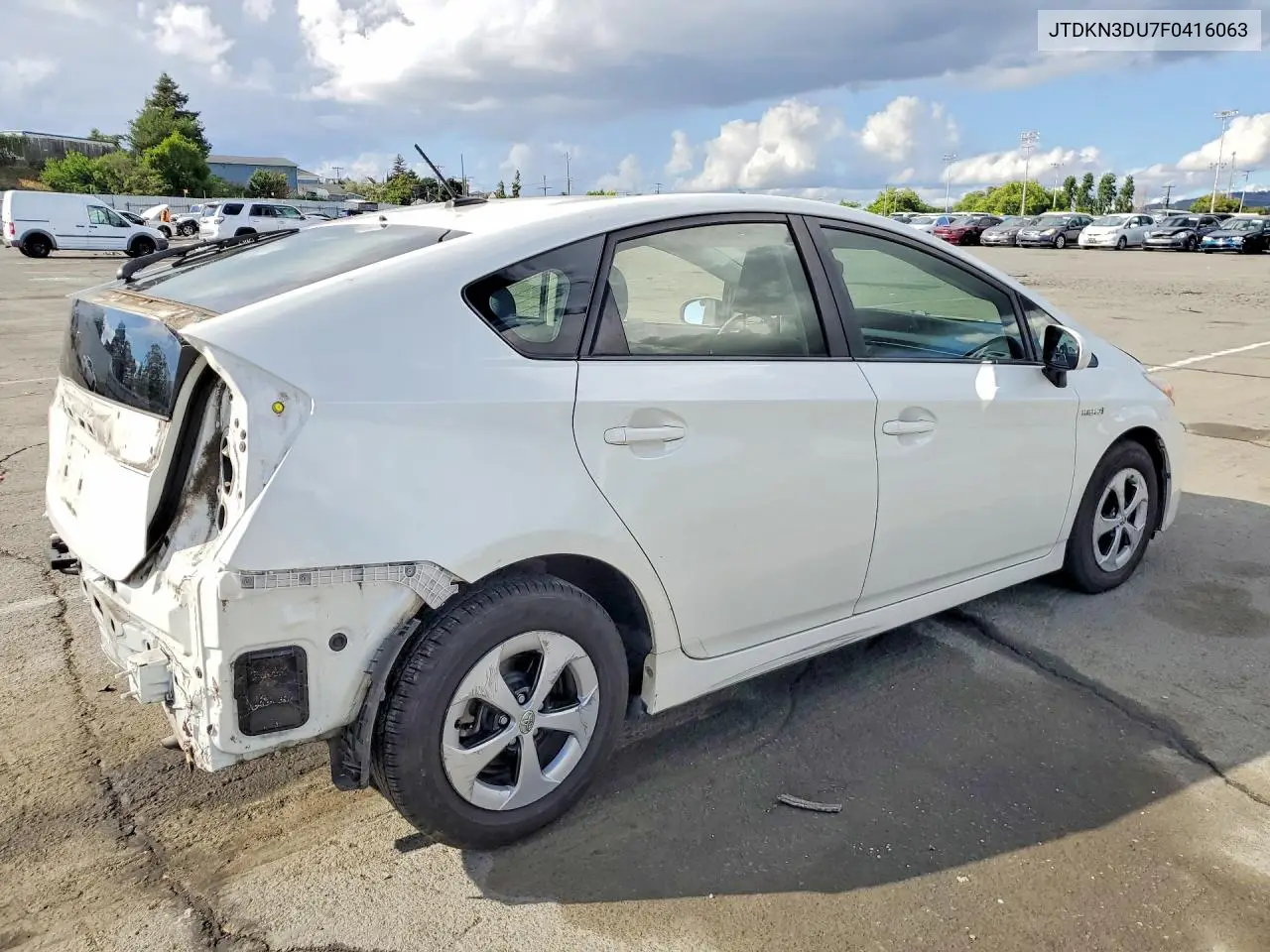 2015 Toyota Prius Three VIN: JTDKN3DU7F0416063 Lot: 51175836