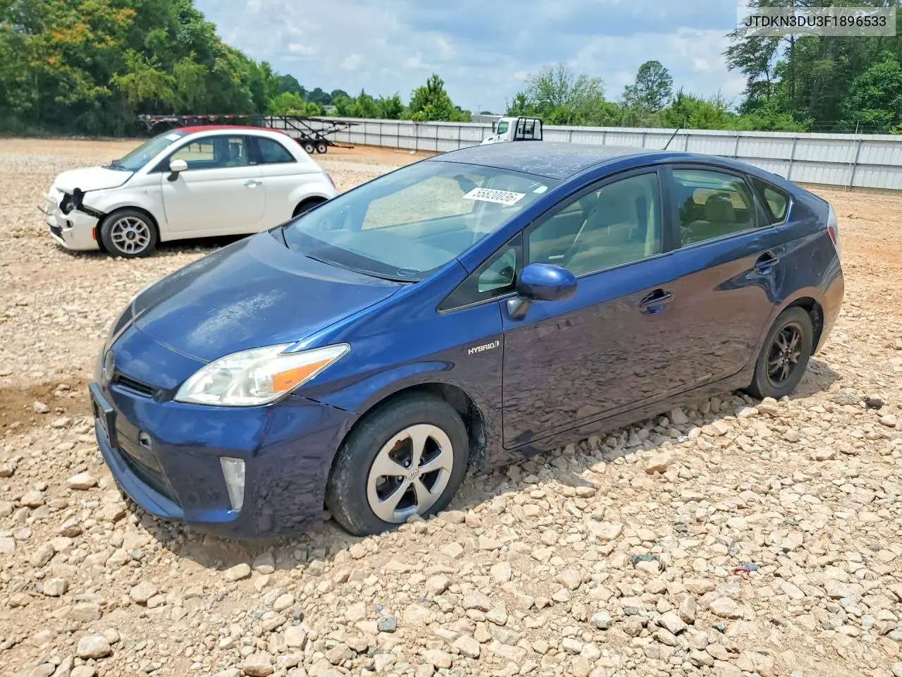 JTDKN3DU3F1896533 2015 Toyota Prius Two