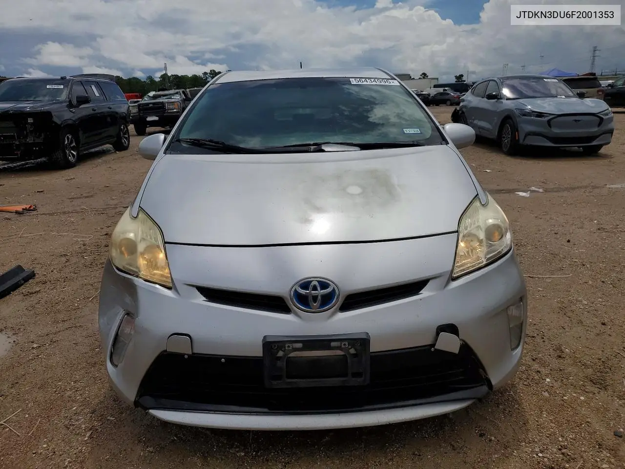 2015 Toyota Prius Two VIN: JTDKN3DU6F2001353 Lot: 56434996