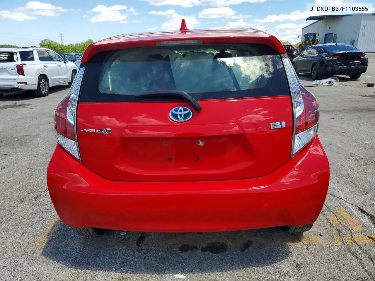 2015 Toyota Prius C Three VIN: JTDKDTB37F1103585 Lot: 57128236