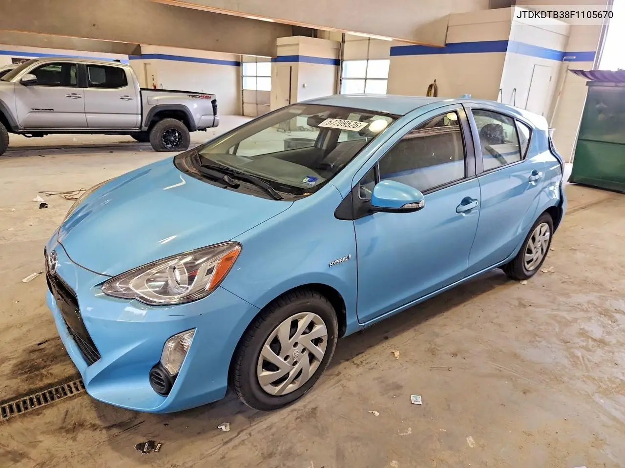 2015 Toyota Prius C Two VIN: JTDKDTB38F1105670 Lot: 57209526