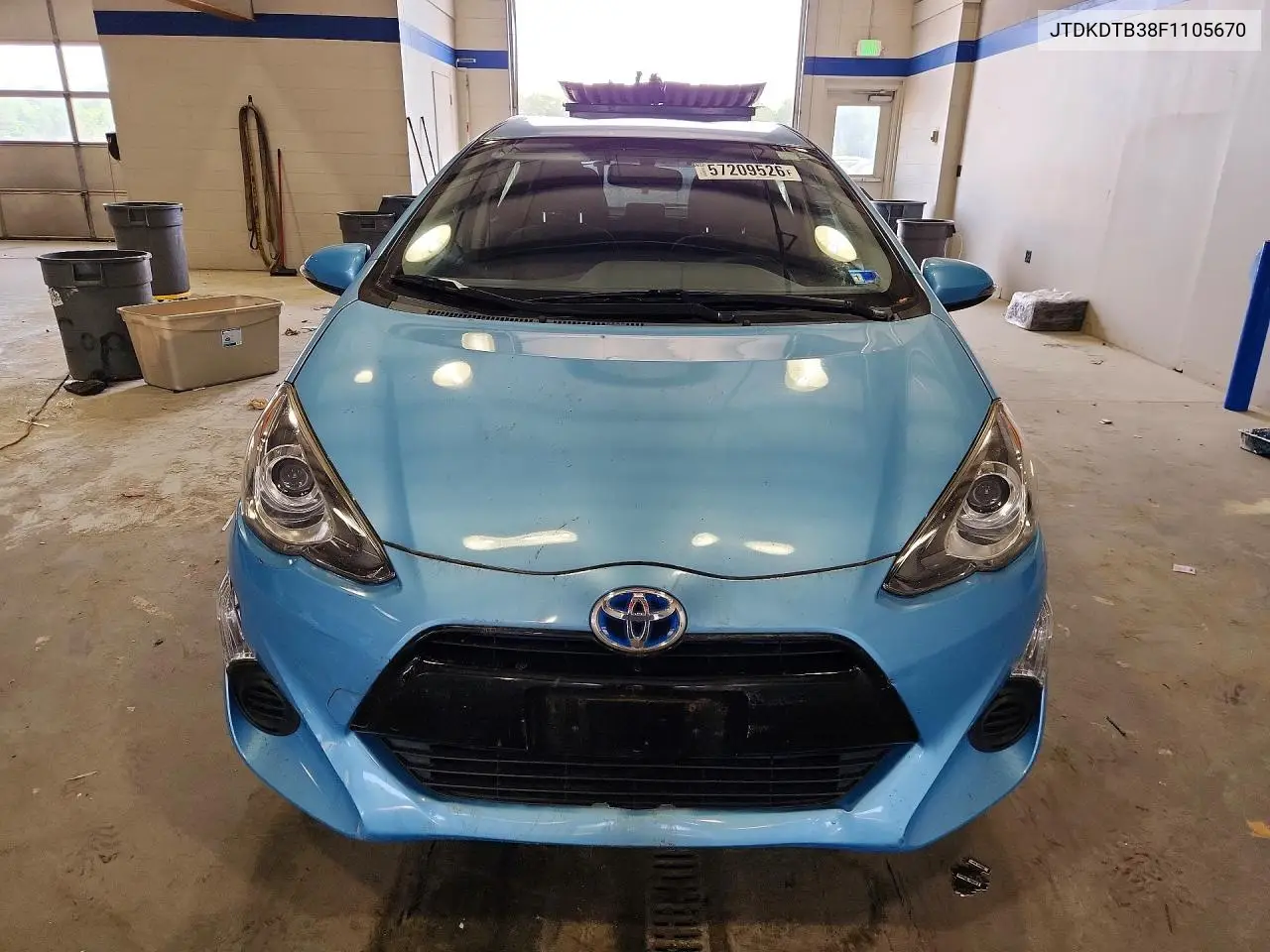 2015 Toyota Prius C Two VIN: JTDKDTB38F1105670 Lot: 57209526