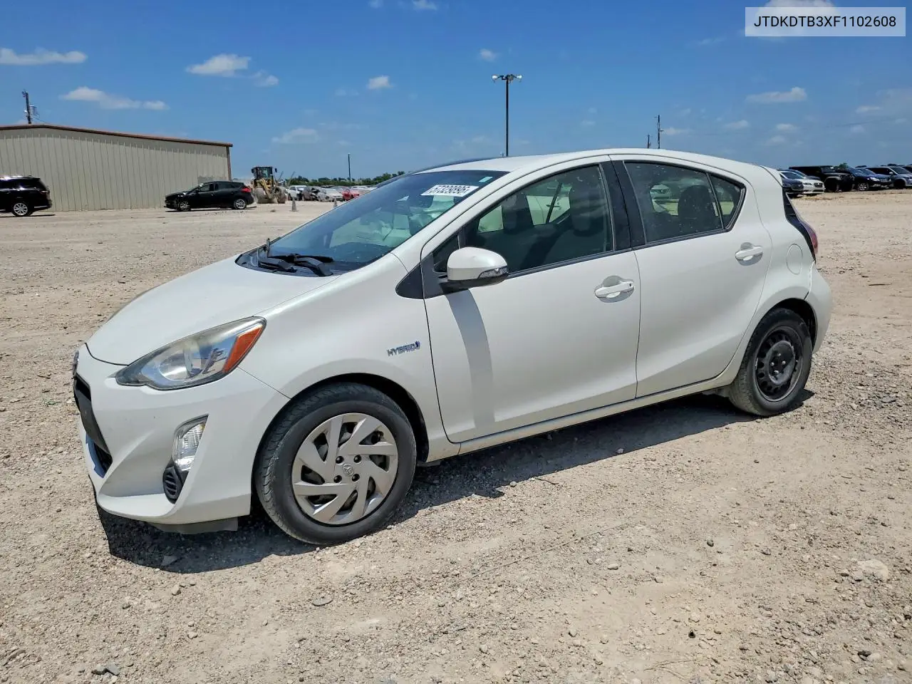 2015 Toyota Prius C One VIN: JTDKDTB3XF1102608 Lot: 57329896