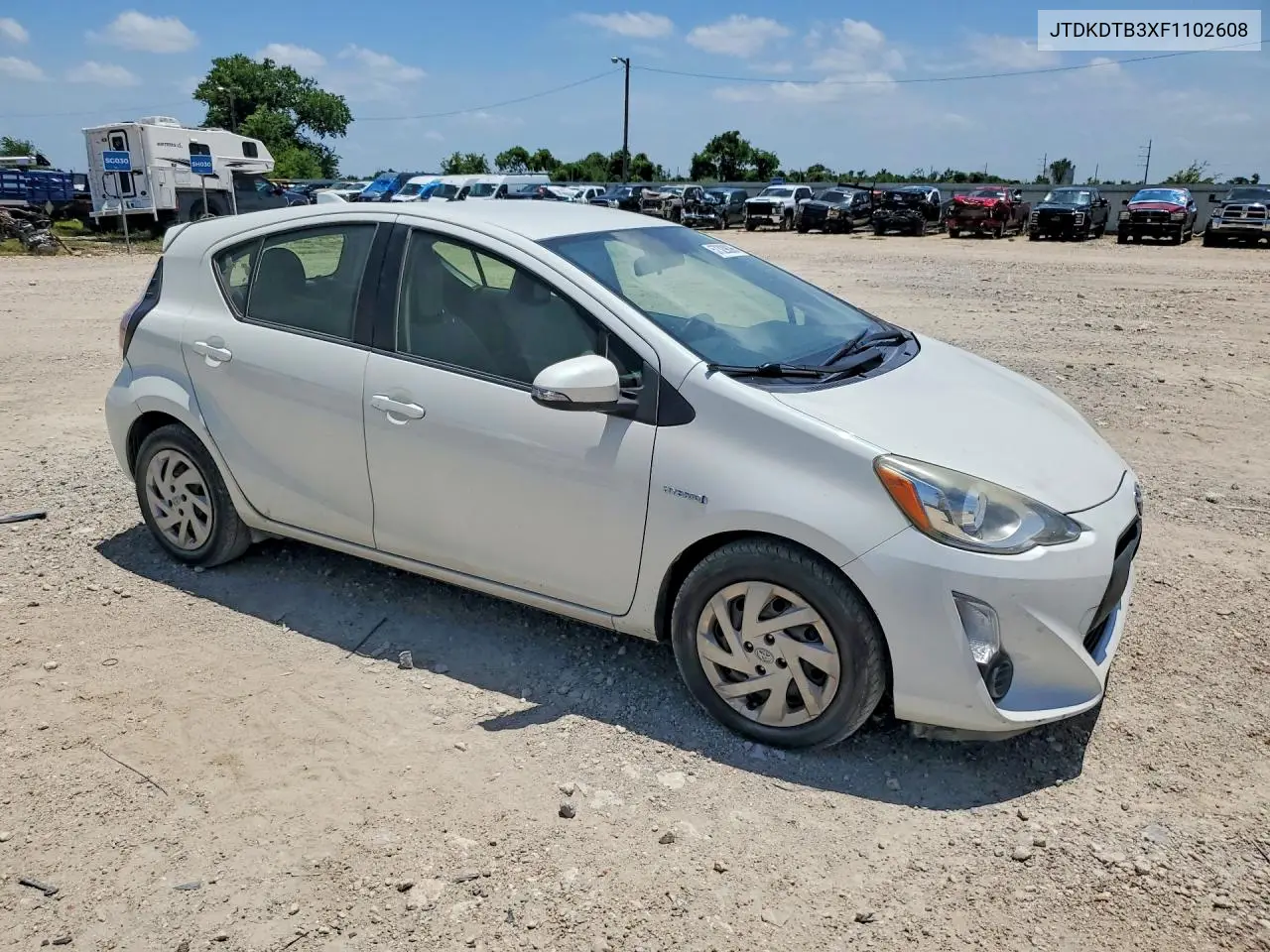 2015 Toyota Prius C One VIN: JTDKDTB3XF1102608 Lot: 57329896