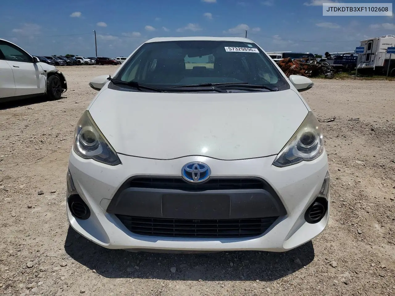 2015 Toyota Prius C One VIN: JTDKDTB3XF1102608 Lot: 57329896