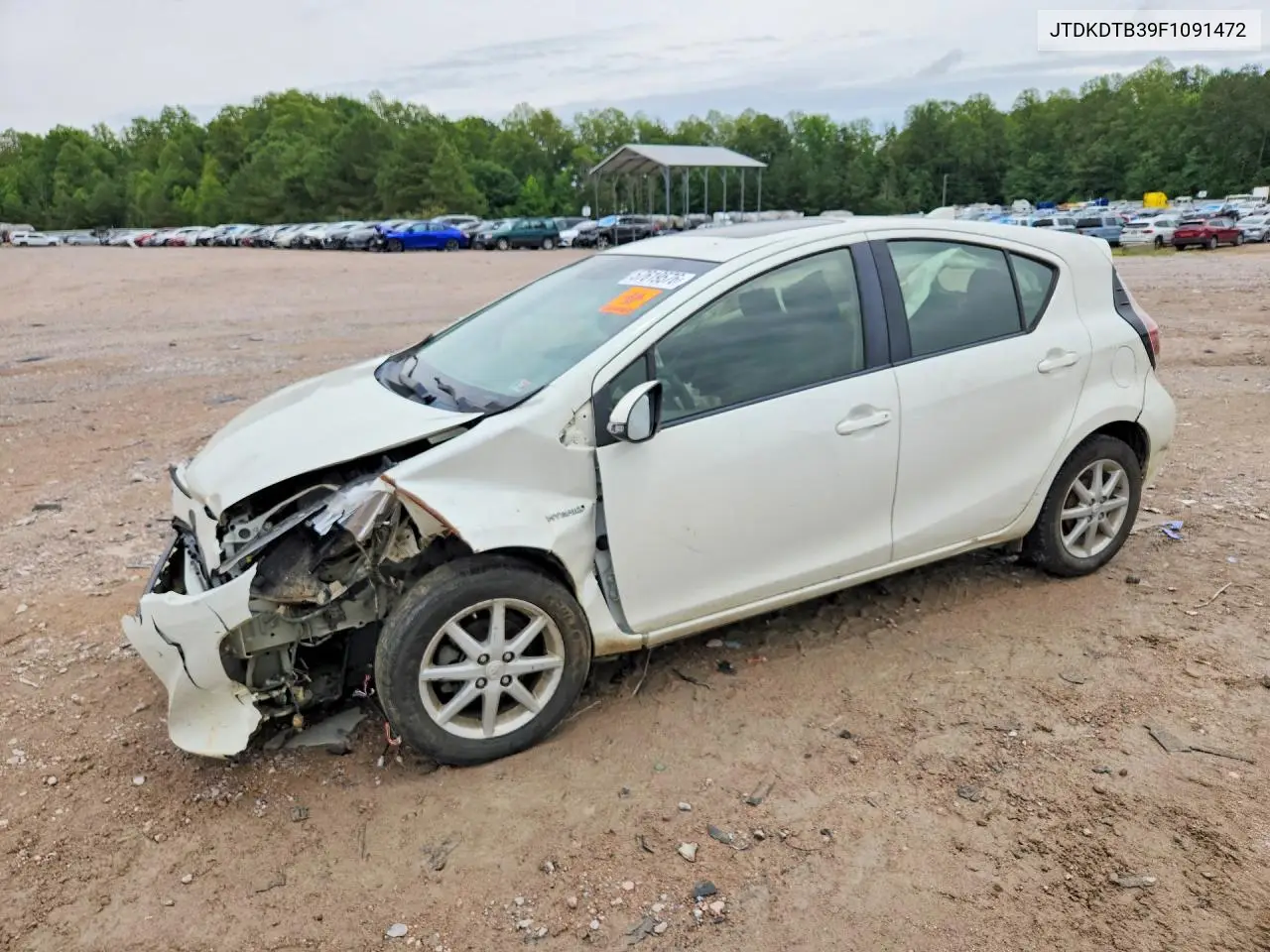 2015 Toyota Prius C Three VIN: JTDKDTB39F1091472 Lot: 57619576