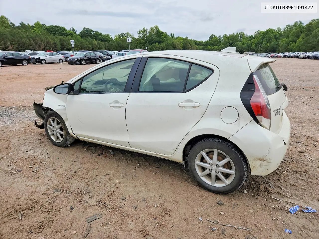 2015 Toyota Prius C Three VIN: JTDKDTB39F1091472 Lot: 57619576
