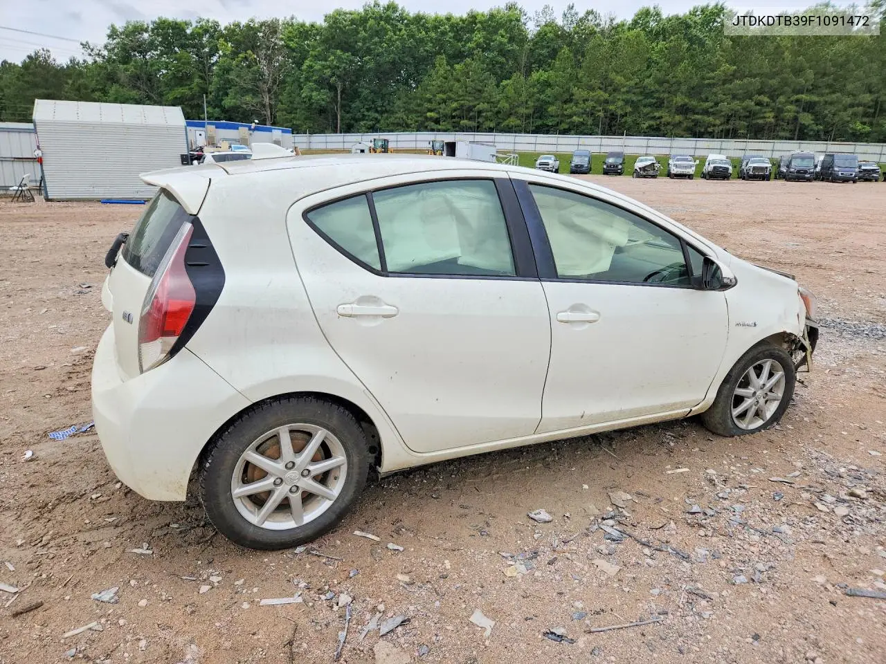 2015 Toyota Prius C Three VIN: JTDKDTB39F1091472 Lot: 57619576