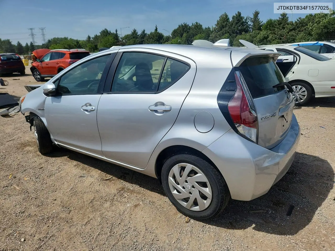 2015 Toyota Prius C One VIN: JTDKDTB34F1577025 Lot: 58572676