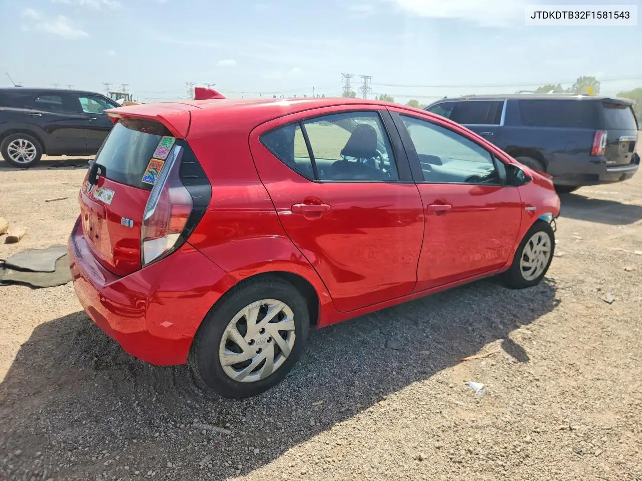 2015 Toyota Prius C Two VIN: JTDKDTB32F1581543 Lot: 58930516