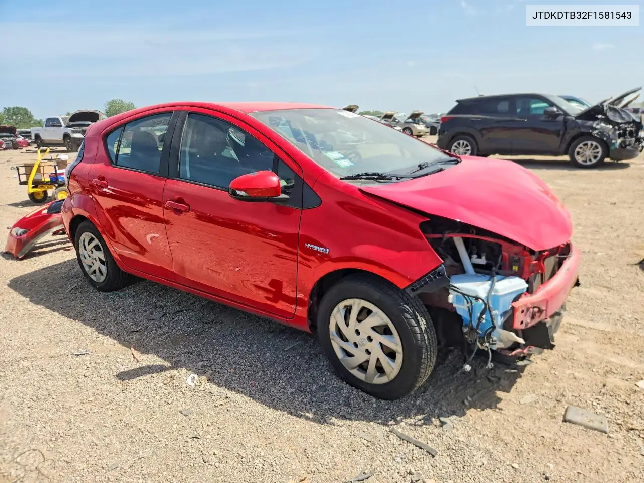 2015 Toyota Prius C Two VIN: JTDKDTB32F1581543 Lot: 58930516