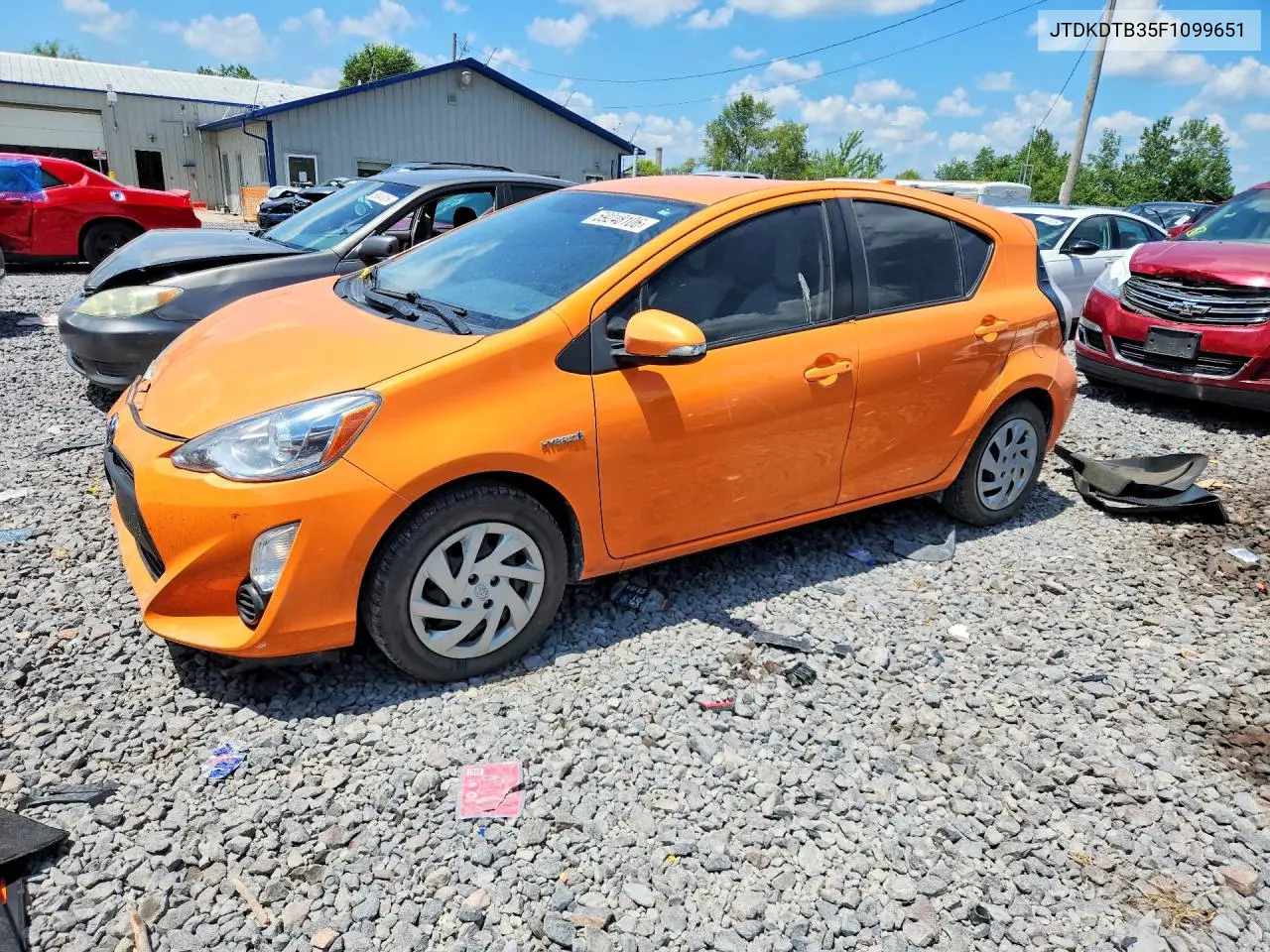 2015 Toyota Prius C One VIN: JTDKDTB35F1099651 Lot: 59248106