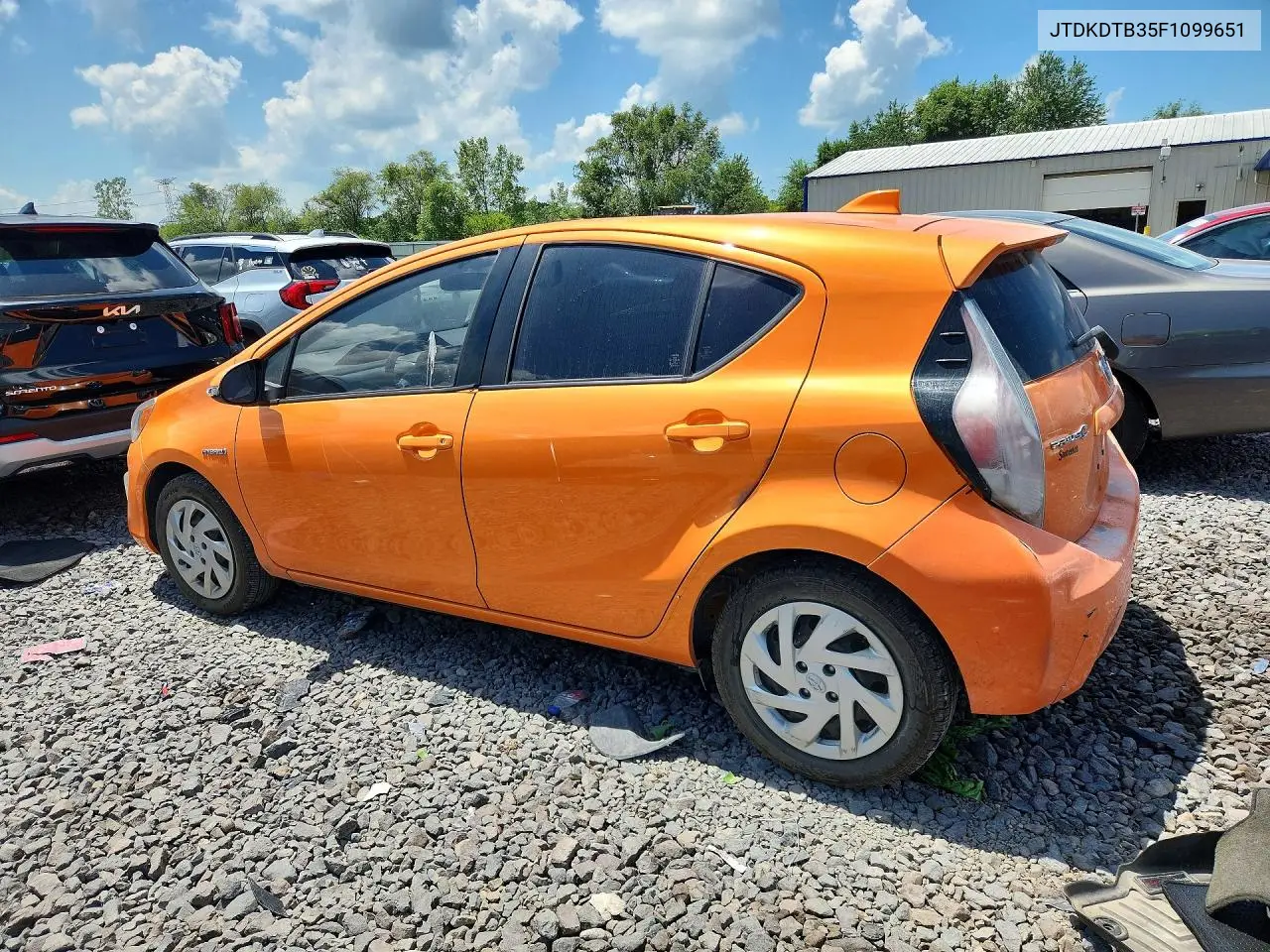2015 Toyota Prius C One VIN: JTDKDTB35F1099651 Lot: 59248106