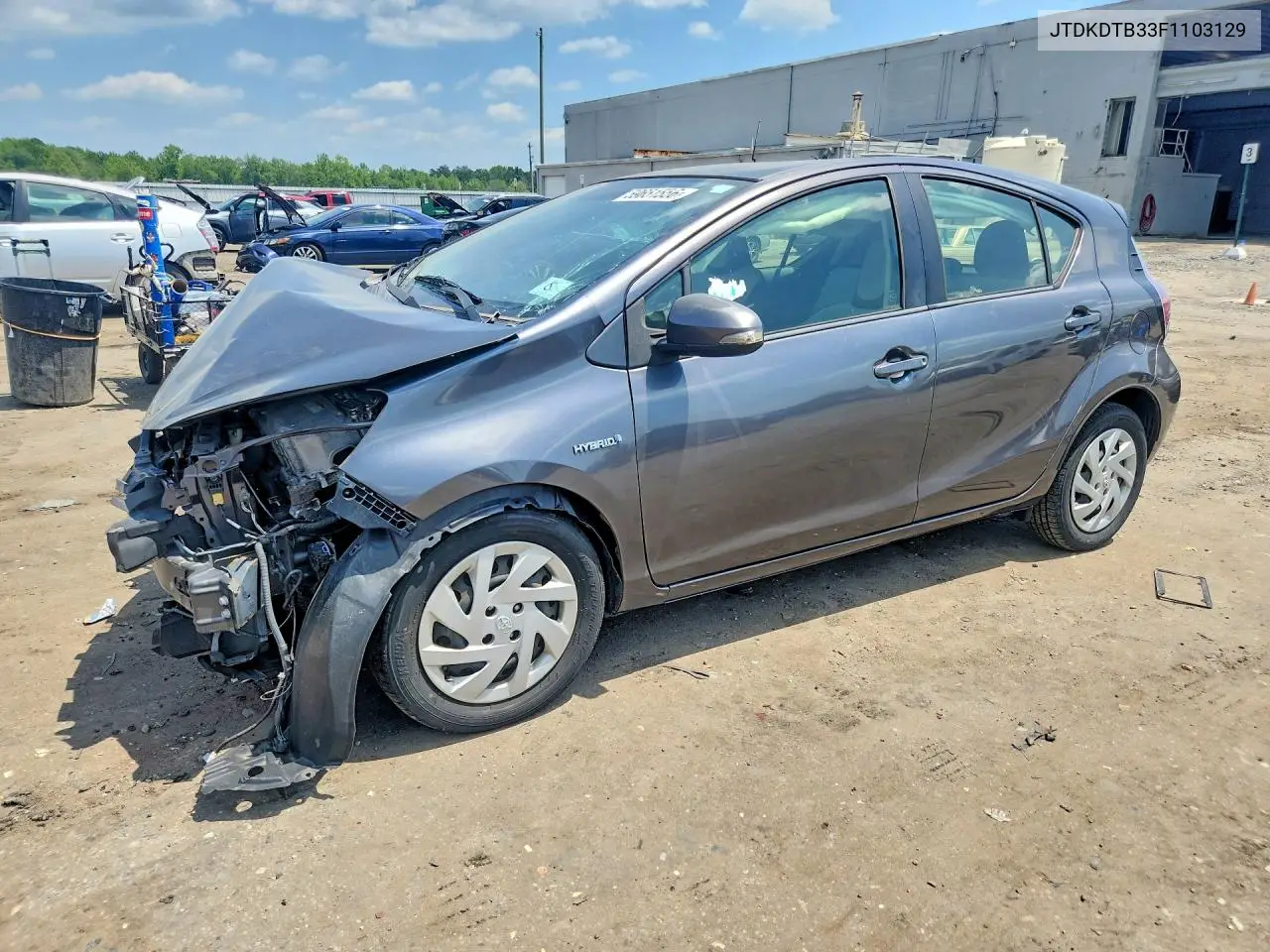 2015 Toyota Prius C One VIN: JTDKDTB33F1103129 Lot: 59651556