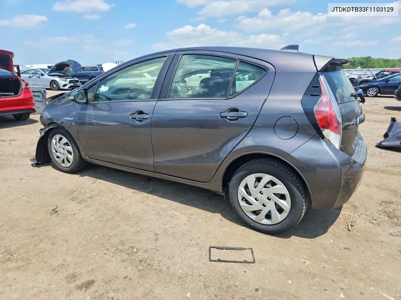 2015 Toyota Prius C One VIN: JTDKDTB33F1103129 Lot: 59651556