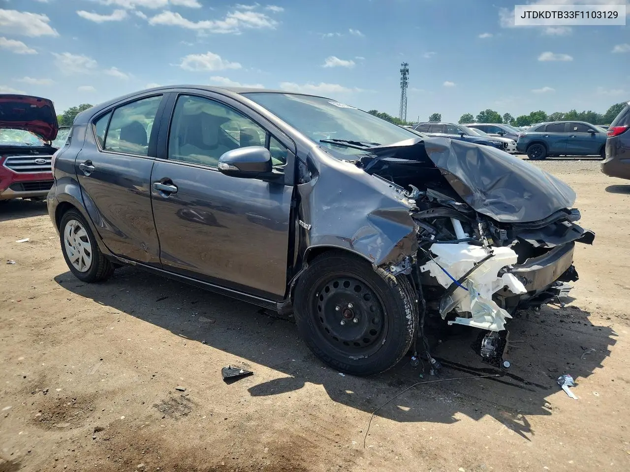 2015 Toyota Prius C One VIN: JTDKDTB33F1103129 Lot: 59651556