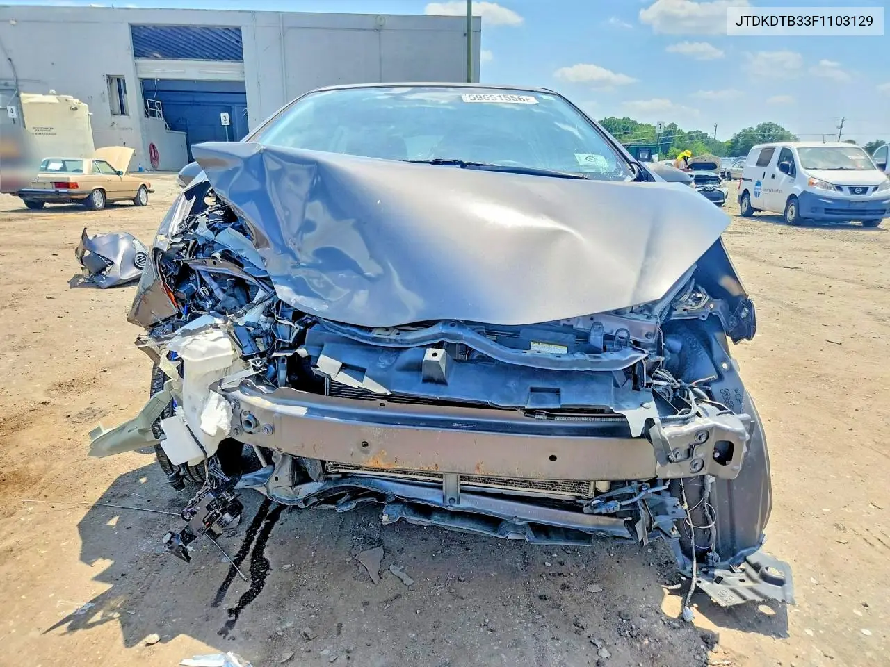2015 Toyota Prius C One VIN: JTDKDTB33F1103129 Lot: 59651556