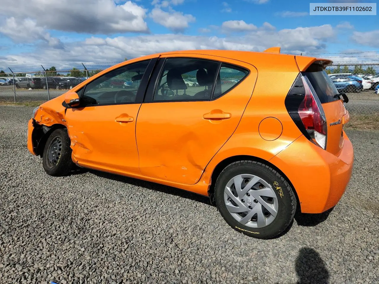 2015 Toyota Prius C Two VIN: JTDKDTB39F1102602 Lot: 59760576