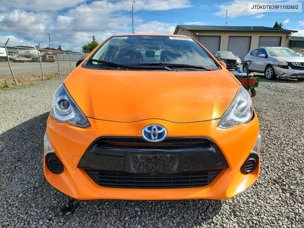 2015 Toyota Prius C Two VIN: JTDKDTB39F1102602 Lot: 59760576