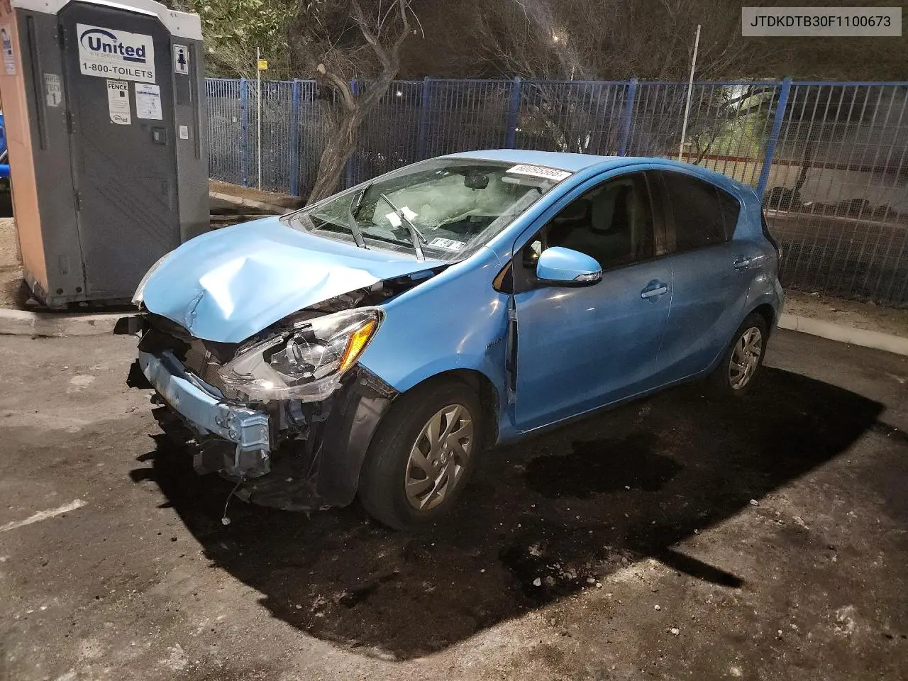 2015 Toyota Prius C One VIN: JTDKDTB30F1100673 Lot: 60095566