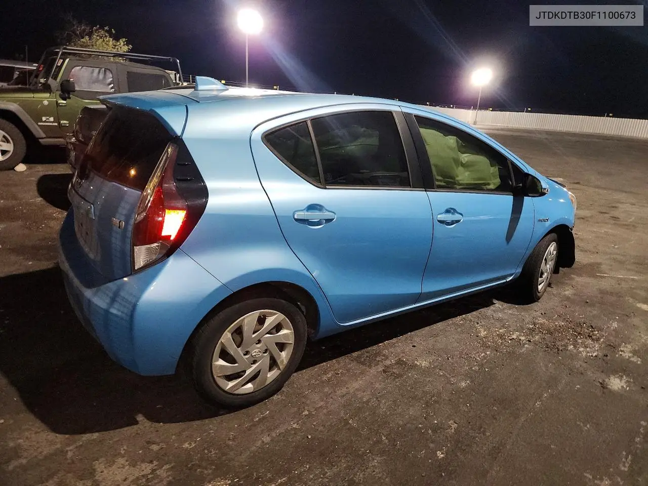 2015 Toyota Prius C One VIN: JTDKDTB30F1100673 Lot: 60095566