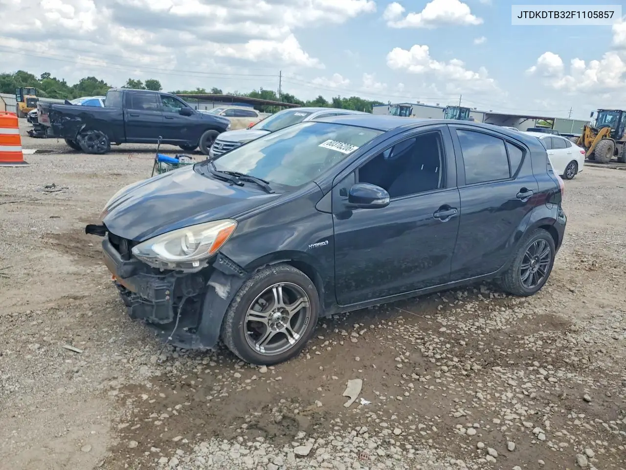 2015 Toyota Prius C Two VIN: JTDKDTB32F1105857 Lot: 60316206