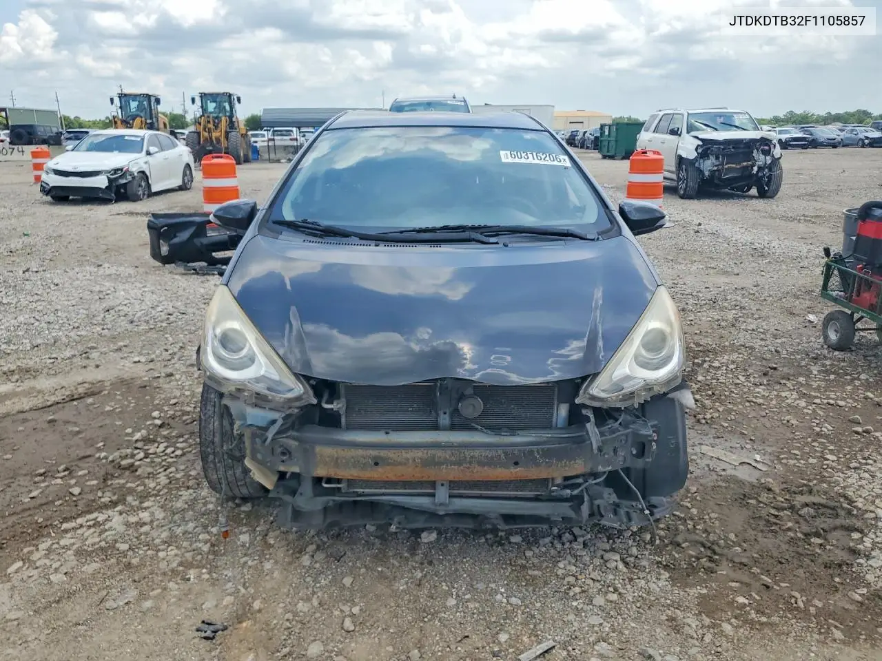 2015 Toyota Prius C Two VIN: JTDKDTB32F1105857 Lot: 60316206