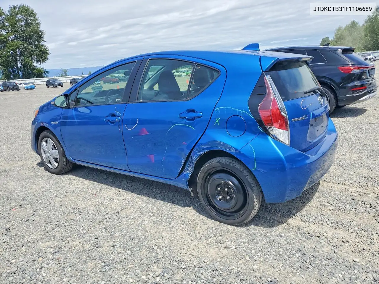 2015 Toyota Prius C Two VIN: JTDKDTB31F1106689 Lot: 60467986