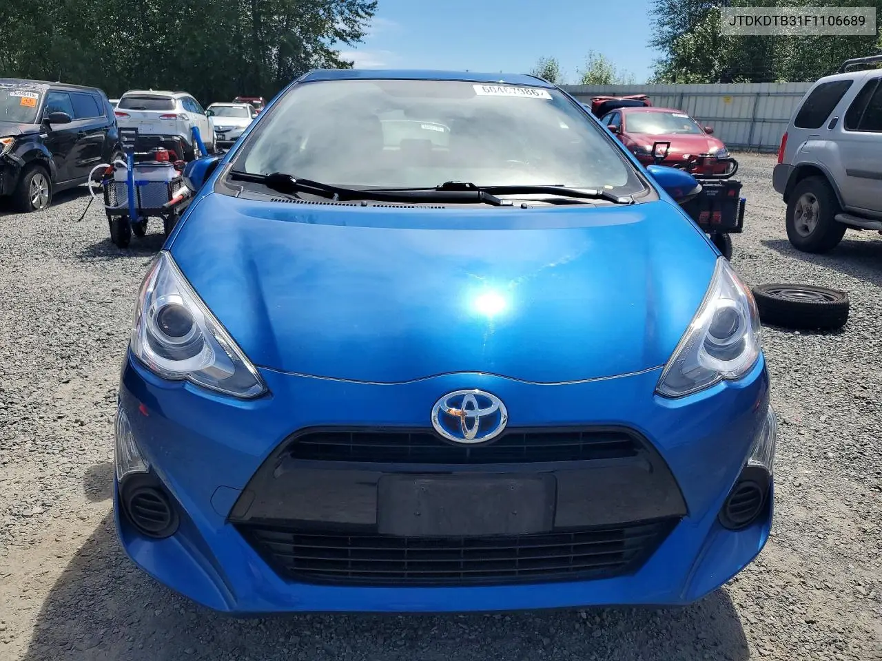 2015 Toyota Prius C Two VIN: JTDKDTB31F1106689 Lot: 60467986