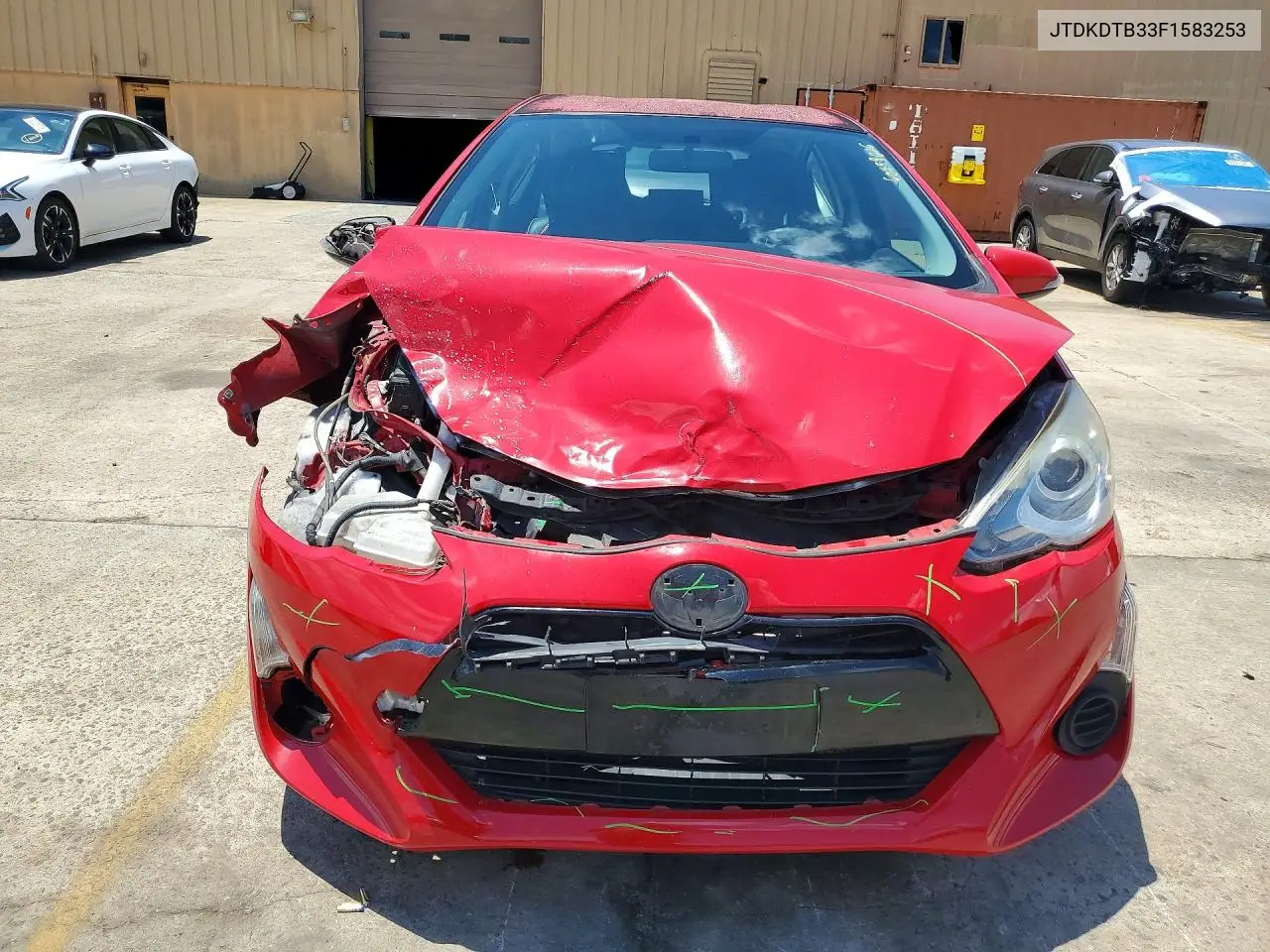 2015 Toyota Prius C Two VIN: JTDKDTB33F1583253 Lot: 60599626