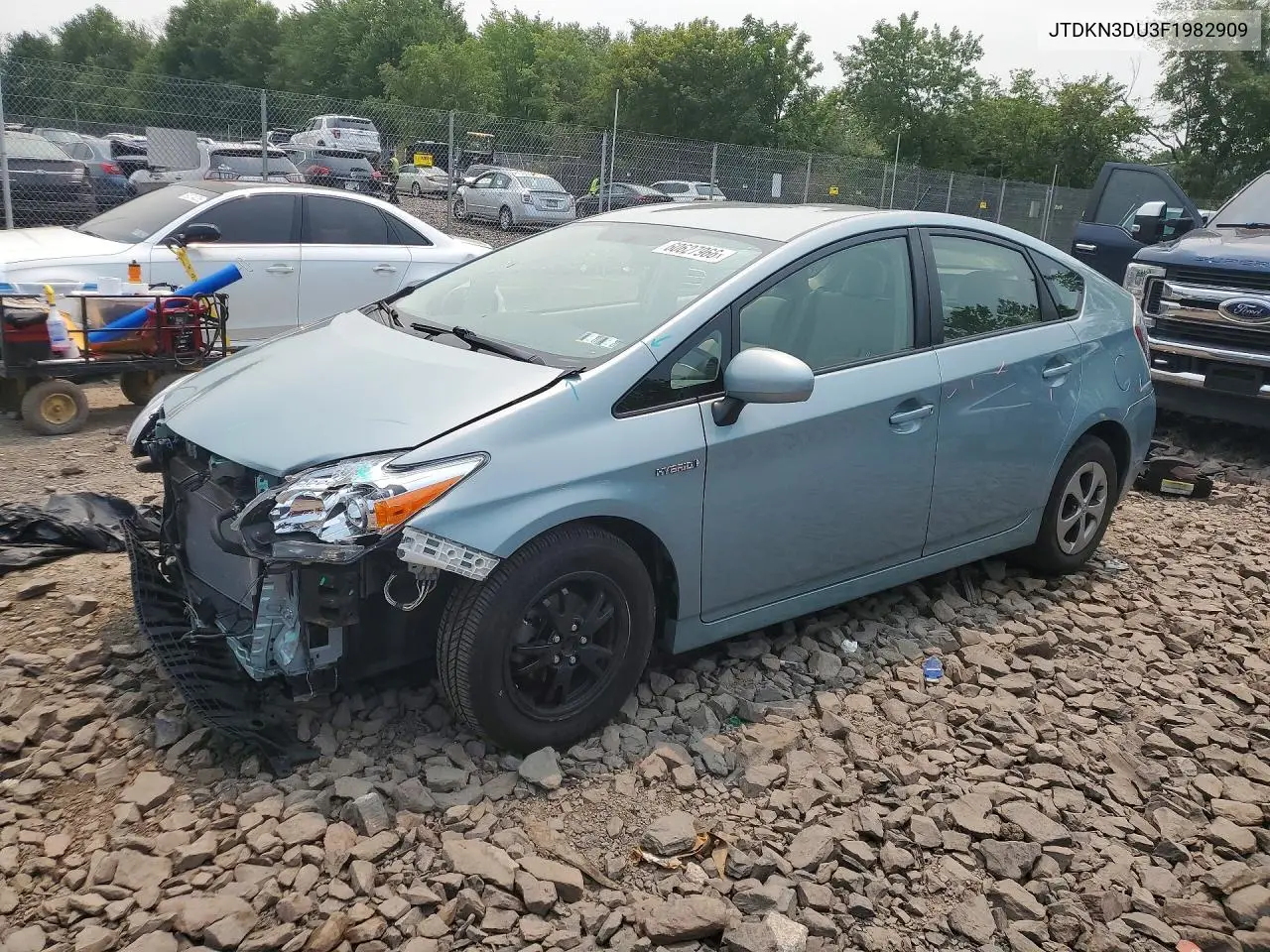 2015 Toyota Prius Three VIN: JTDKN3DU3F1982909 Lot: 60627966