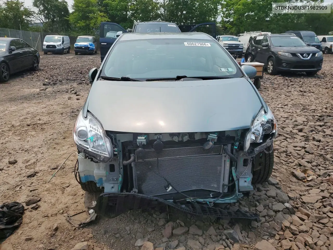 2015 Toyota Prius Three VIN: JTDKN3DU3F1982909 Lot: 60627966