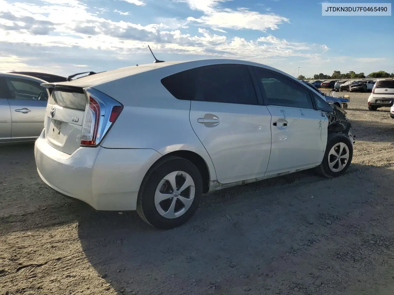 2015 Toyota Prius Four VIN: JTDKN3DU7F0465490 Lot: 60717766