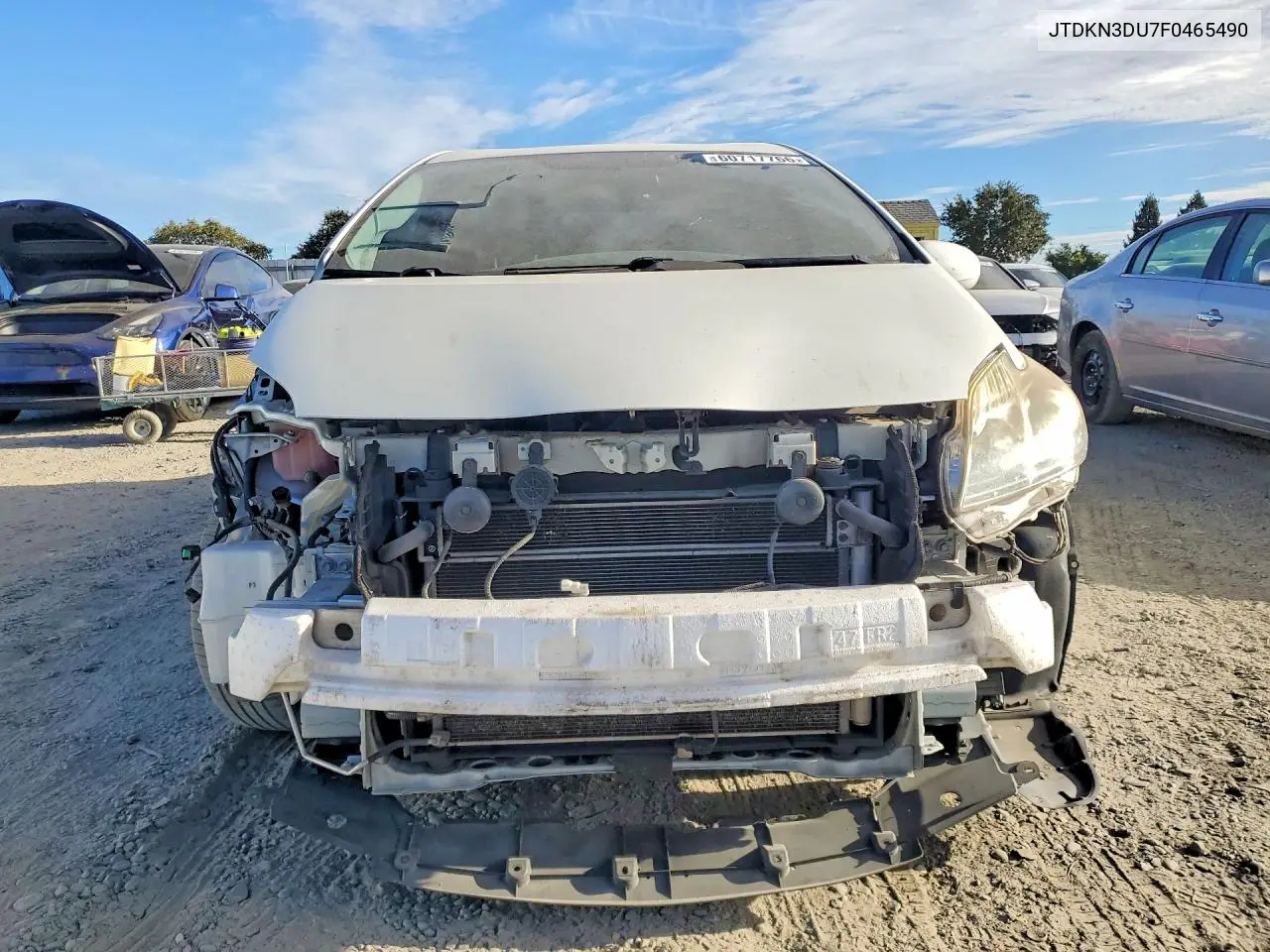 2015 Toyota Prius Four VIN: JTDKN3DU7F0465490 Lot: 60717766